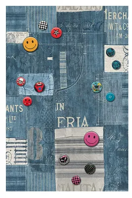Produktbild von A.S. Création selbstklebendes Panel "pop.up Panel", blau, bunt, 2,50 m x 0,35 m, 942291, 94229-1