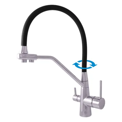 Immagine prodotto di Slezák-RAV: Miscelatore per lavello Seina SE918.5/10 Tubo flessibile cromato da 3/8''