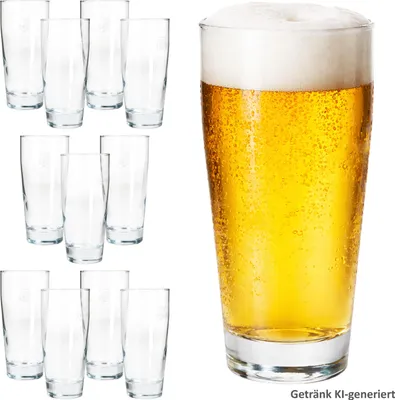 Produktbild von 12er Set Willibecher 0,2 L geeicht Bierglas Trinkglas Cocktails Drinks
