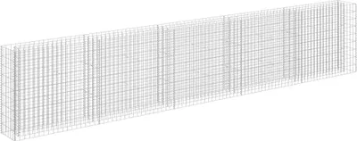 Obrázok produktu pre vidaXL Gabiónová zvýšená posteľ z pozinkovanej ocele 450 × 30 × 90 cm