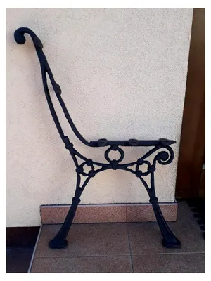 Produktbild von Gusseisen Bankfuß ohne Armlehne für Gartenbank /2 Stück/