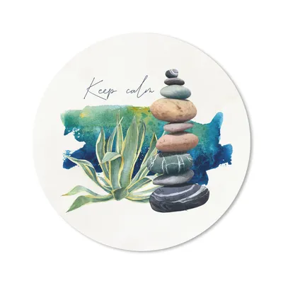Produktbild von MuchoWow® Mauspad Mousepad Steine - Pflanzen - Meer 50x50 cm - Mousepads - Maus Mat - Pad - Mausunterlage - Vinyl