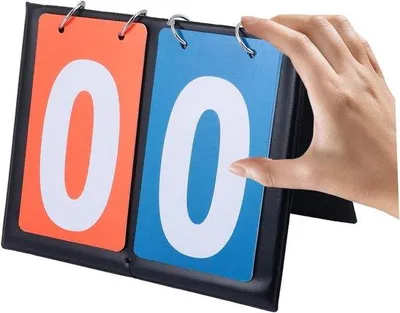 Imagen del producto de Pizarra deportiva portátil para diversas disciplinas: muestra de resultados, tabla de puntuaciones y registro de competiciones, de 20,2 x 17 cm