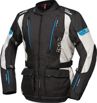 Produktbild von IXS Lorin-ST Motorrad Textiljacke, schwarz/grau/blau, 3XL