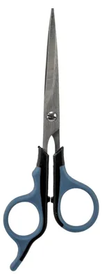 Produktbild von Fellschere aus Edelstahl - gummierte Kunststoffgriffe - 16 cm - schwarz/blau