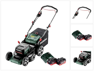 Produktbild von Metabo RM 36-18 LTX BL 46 Akku Rasenmäher 36 V ( 2x 18 V ) 46 cm Brushless + 2x Akku 8,0 Ah + Ladegerät