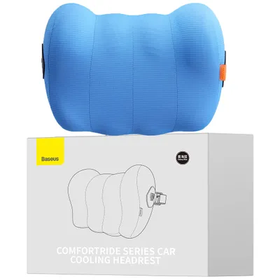 Produktbild von Baseus Comfortride Auto-Kopfstützenkissen - Blau