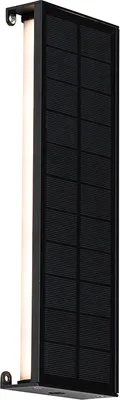 Produktbild von Außenwandleuchte Schwarz 30 cm inkl LED 4 Stufig dimmbar mit Solar Serena