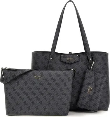 Produktbild von Guess Damen Shopper/ Tote Bag ECO BRENTON Schwarz Synthetik Taschenset-