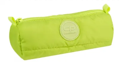 Zdjęcie produktu dla Piórnik CoolPack w kształcie tuby w kolorze cytrynowym z zamkiem błyskawicznym, okrągły piórnik do szkoły i na czas wolny