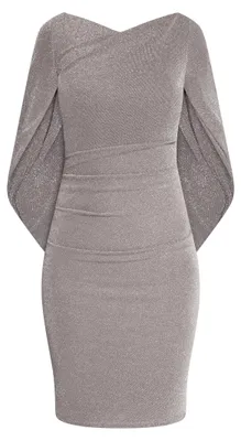 Produktbild von Vera Mont Damen 0375/4210 Kleid, Taupe/Silver, 36
