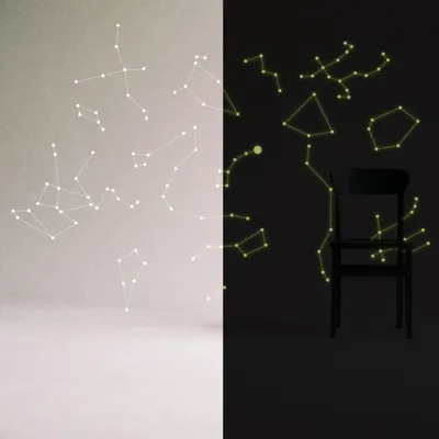 leuchtende Sternbilder für die Decke – Decords Wandtattoo, Produktansicht 1