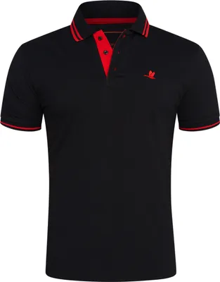 Produktbild von Rello & Reese Herren Poloshirt RRSALTILLO Herren Kurzarm Polo-Hemd T-Shirt in Piqué-Qualität