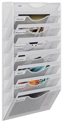 Obrázek produktu pro Nástěnný držák na dokumenty s 8 přihrádkami pro formát A4