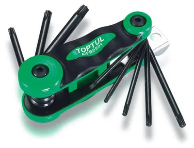Produktbild von TOPTUL Winkelschraubendrehersatz T9 T10 T15 T20 T25 T27 T30 T40 AIFB0801