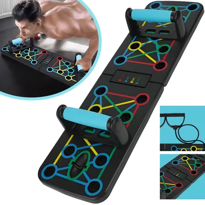 Produktbild von Liegestützbrett, Faltbares Trainingsboard, Ergonomisch und Gelenkschonend für Heim‑ und Krafttraining