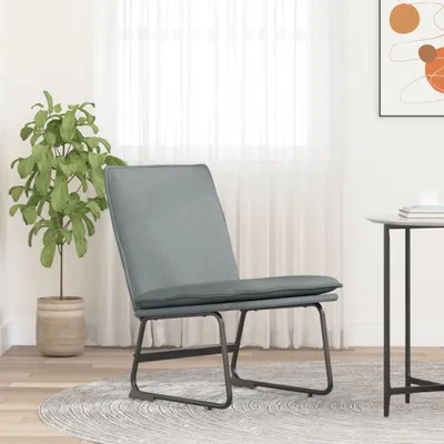 Produktbild von The Living Store Loungesessel Hellgrau 52x75x76 cm Stoff