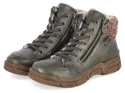 Produktbild von Rieker Damen Winterboots Grün Synthetik Größe: 42