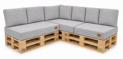 Produktbild von Palettenkissen Set 10-teilig 120x80 cm Cord | Premium Sitzpolster Europaletten