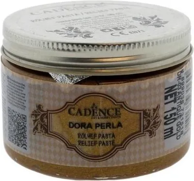 Image de Cadence Metallicfarbe Cadence Dora Perla Relief Paste 150 ml Antikgold