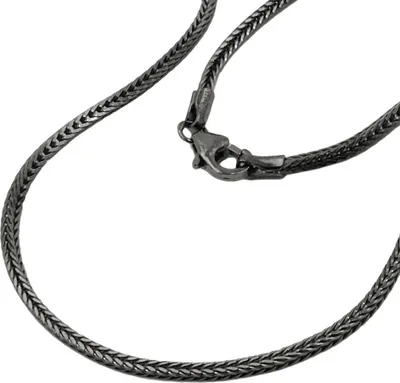 Produktbild von 1,5mm Kette Collier Halsschmuck Fuchsschwanz rhodiniert 925 Silber, 42cm