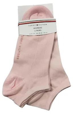 Immagine prodotto di Tommy Hilfiger - Calzini alla caviglia da donna (confezione da 2) NA1059 (39,5 EU - 43 EU) (rosa)