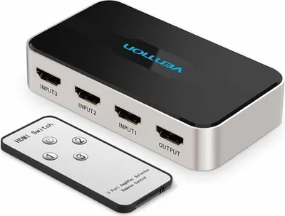Obrázek produktu pro Vention AFFH0, HDMI, ABS, Hliník, Šedá, 30 Hz, 1080p, 3840 x 2160 px