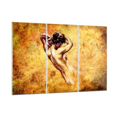 Produktbild von Bilder auf glas - Weibliches Modell Körper posiert - 165x110cm - Glasbilder - Wandbilder - Kunstdruck - Wanddekoration aus Glas - Glas Bilder - Wandbild auf Glas - GCE165x110-0520