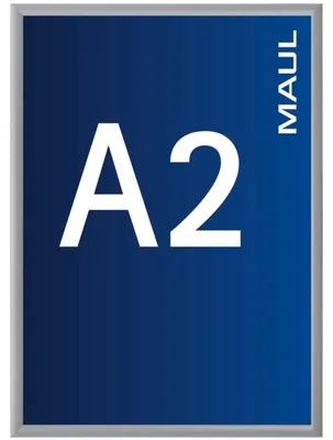Produktbild von MAUL Klapprahmen MAULstandard Hochformat A2 Aluminium 45 x 62.5 x 1.1 cm silber