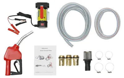 Immagine prodotto di Pompa diesel - Pompa carburante autoadescante da 12 V - Elettrica - Portata 45 l/min - Velocità 3600 giri/min - Potenza 175 W - Spina UE - Rossa