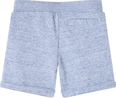 Produktbild von vidaXL Kindershorts mit Kordelzug Blau Melange 128
