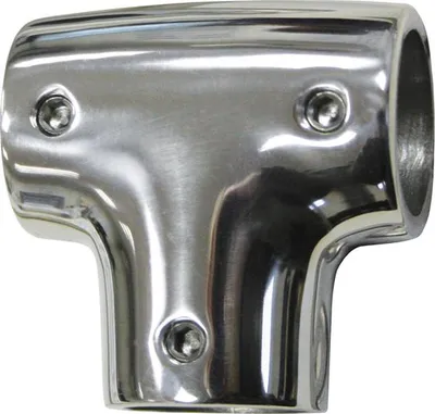 Produktbild von Relingfitting T-Stück 90° Winkel für Rundrohr Ø 25 mm Edelstahl V4A