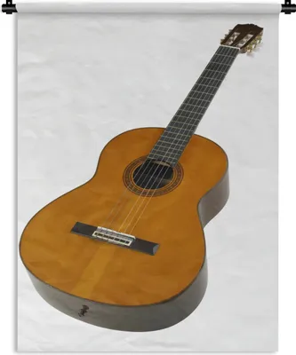 Produktbild von MuchoWow® Wandteppich Wandbehang Nahaufnahme einer akustischen Gitarre 90x120 cm Tapisserie Dekoration Wandtuch - Wanddeko