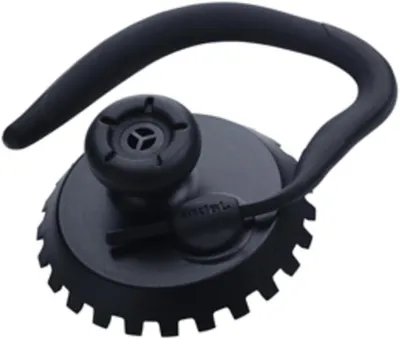 Productafbeelding van Oorhaken - Oorclips - Comfortabel Bellen - Gemaakt van glas - 1 stuk - Zwart