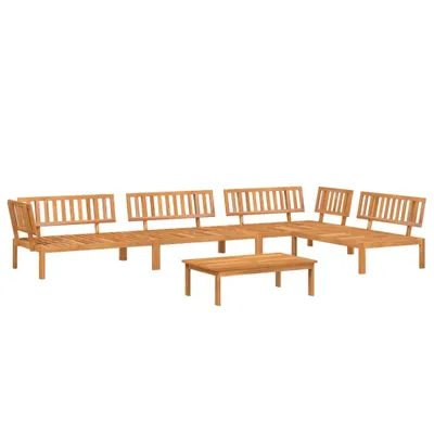 Produktbild von vidaXL 5-tlg. Garten-Sofagarnitur aus Paletten Massivholz Akazie
