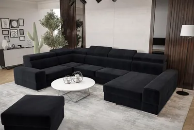 Produktbild von Ecksofa Ledersofa Design Sofa Ecksofas U Form Modernes Polster Wohnzimmer Möbel