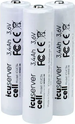 Produktbild von ICUserver - icucell 18650-Li-Ion-Akkus im 3er Set