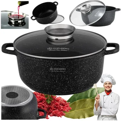 Obrázok produktu pre Edenberg Mramorový hrniec s nepriľnavým povrchom 40 cm 18,5 l