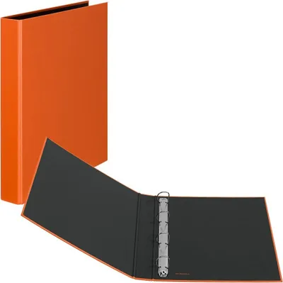 Produktbild von VELOFLEX 1143630 Basic Ringbuch 4-Ringe orange 3,5 cm DIN A4