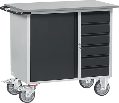 Produktbild von Fetra Werkstattwagen Ladefläche L x B 985 x 590 mm 400 kg - Grey Edition