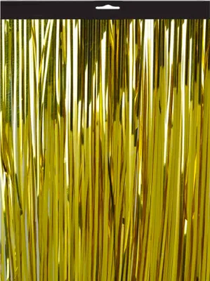 Produktbild von Lametta Vorhang 3 x 1 m, Gold