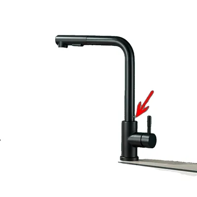 Obrázek produktu pro Kuchyňská baterie, výsuvná, nerezová ocel, žlutá