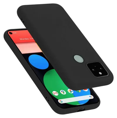 A black phone case is shown partially covering a smartphone.
