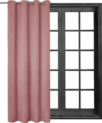 Produktbild von 1 Stück Ösenschal Leinen Look Blickdicht 140 (B) x 245 (L) Ösenvorhang Ösengardine Gardine Gardinen Ösen Vorhang Vorhänge Altrosa