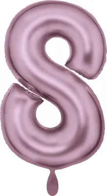 Image de Amscan nombre 8 rose pastel 0 0 STK