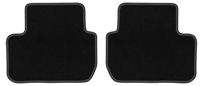 Produktbild von Velours-Fußmatten Hinten für Mitsubishi Outlander III 2012- (SUV) – 2-tlg, Schwarz, passgenau – Wielganizator LUX