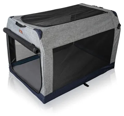 Produktbild von Hundebox für das Auto, faltbar - XXL, 106x71x69 cm - Aluminiumrahmen