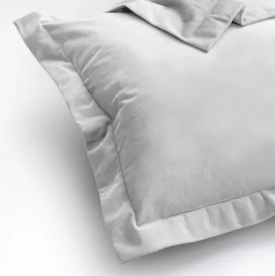Produktbild von Kissenhülle Kissenbezug 2er Set 45x45 cm Weiß Dekokissen Samt Wohnzimmer Side