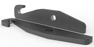 Produktbild von Joma-Tech Koppelhaken passend zu Weidemann HV für Palettengabel 40x37x325mm mit langer Rücken