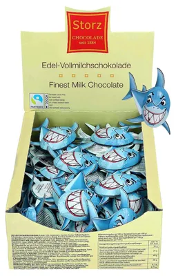 Produktbild von 60er SET Hai, lose 12,5 g / Schokolade / Haie / Haifisch